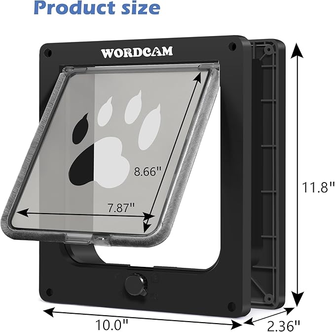 Wordcam X-Large Cat Door, Strong Cat Door - Image 6