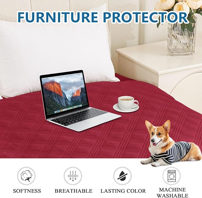 hyha Waterproof Dog Blanket, Reversible Pet Bed Blanket, Soft Sofa Couch Cover - Image 7