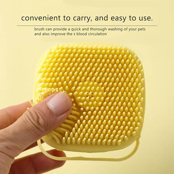 Pets Bath Brush | Scrubber for Bath | Dog Shampoo Brush | Dog Washing/Shower - Image 7