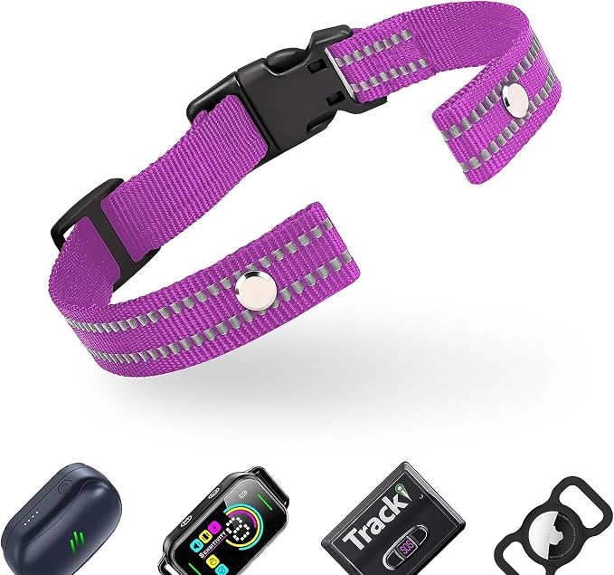 Collar Replacement Strap, Reflective Replacement Nylon Collar Strap Dog GPS by ODOKELE