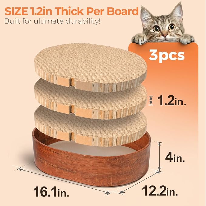 3 Pcs Cat Scratching Board - Image 2