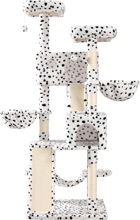 WEEWAY Cat Tree Tower for Indoor Cats, Stand House Condo Cave, Sisal Scratching - Image 3