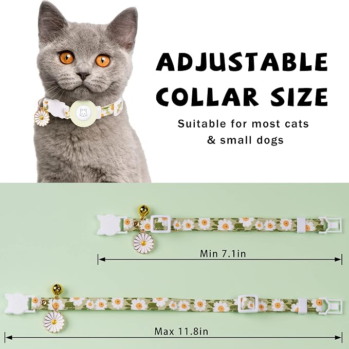 Airtag Cat Collar, JXFUKAL Kitten Collar Breakaway - Image 3