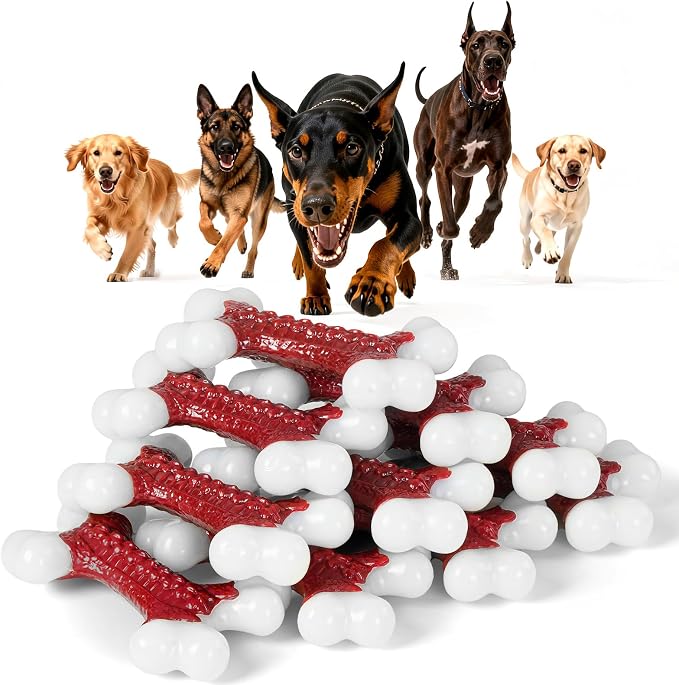 10-Pack Tough Dog Toys, Toys for Aggressive Chewers Large Breed, Chew Dogs by KserooDogToys
