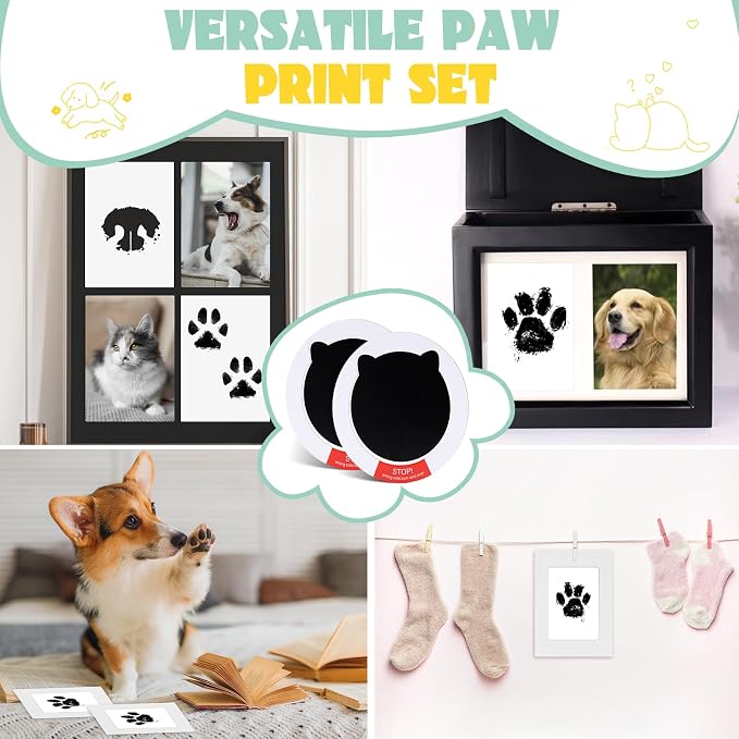 Nabance Inkless Paw Print Kit for Dogs, Cats - Image 5