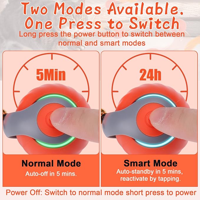 BABORUI 2Pack Interactive Cat Toy Ball - Image 3