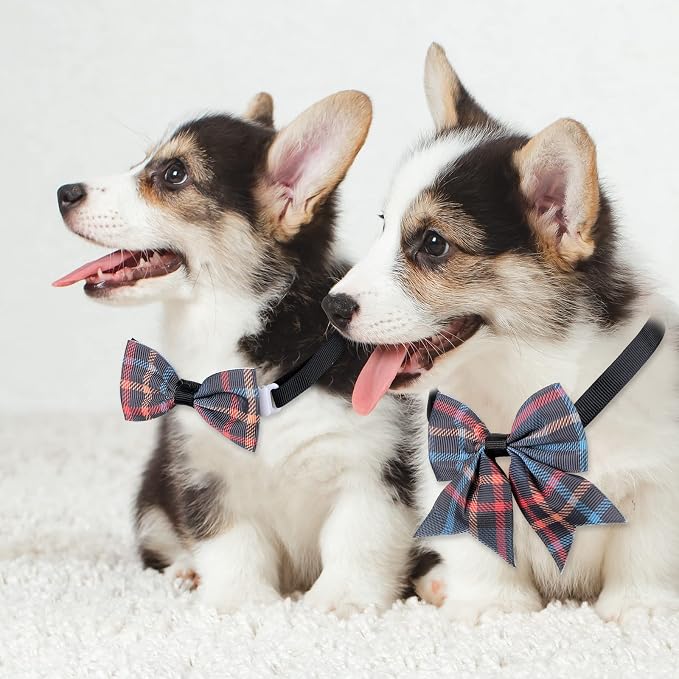 Reginary 100 Pieces Dog Bow Tie Collar Set Include 40 Dog Neckties, and 30 - Image 5