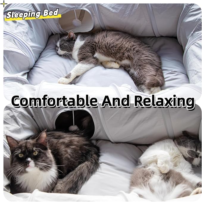 XxingSheep 4 Ways Shuttled XL Cat Tunnel Bed - Image 3