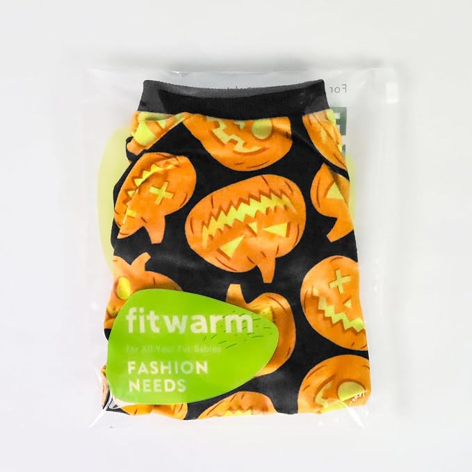 Fitwarm Halloween Pumpkin Dog Pajamas, Funny Dog Winter Clothes - Image 7