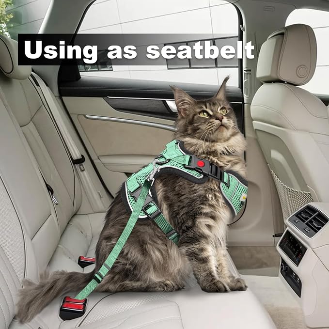 Cat Harness and Leash for Walking, Retractable Cat Harnesses and Leash Set - Image 6