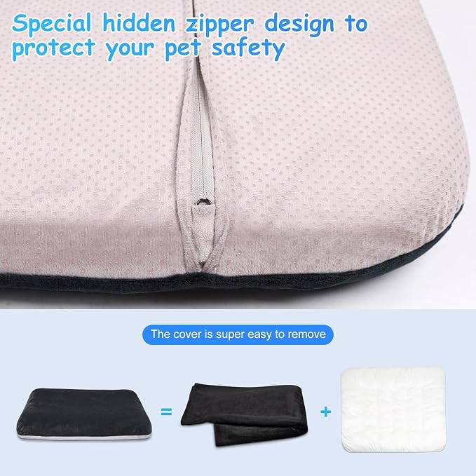 Magic Dog Super Soft Large Dog Bed, 39 Inches Orthopedic Foam Pet Beds - Image 5