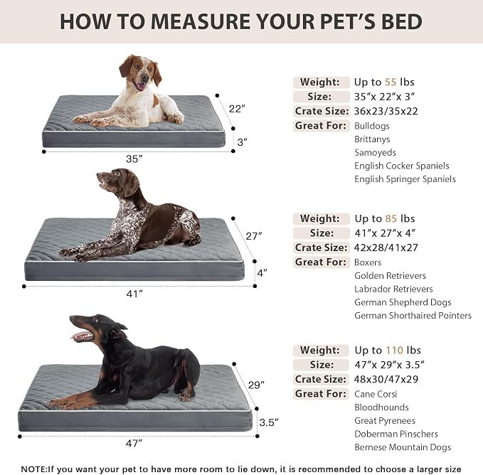 WNPETHOME Orthopedic XL Dog Bed - Image 4