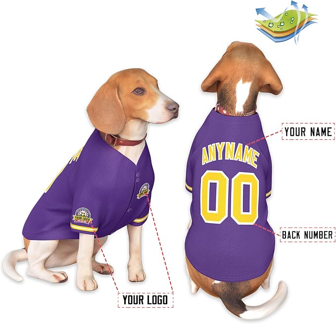 Custom Dog Baseball Jersey - Image 3