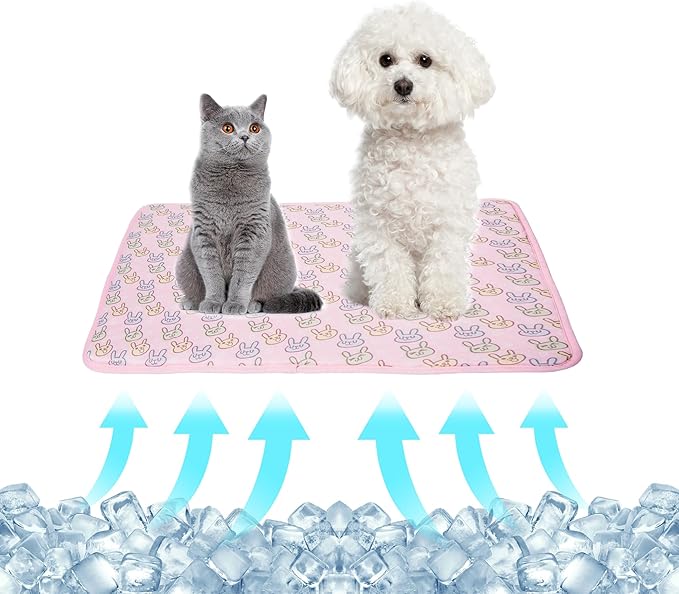 NACOCO Pet Cooling Mat Cat Dog Cushion Pad Summer Cool Down Comfortable Soft by HOME