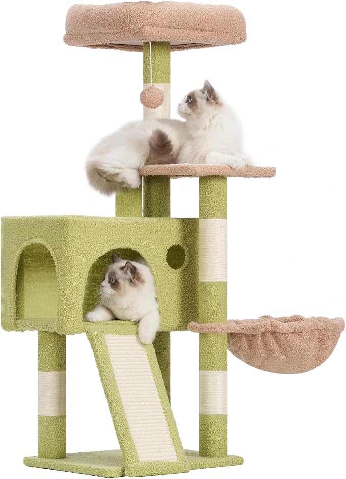 Cat Tree, 41.3" Cat Tower for Indoor Kittens by Gitelnour