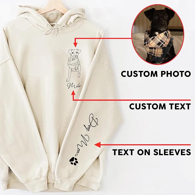 CHIARA CONTI11 Custom Dog Hoodie, Custom Pet Gifts, Custom Dog Shirt, Custom - Image 3