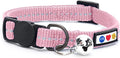 Pawtitas Recycled Pink Reflective Cat Collar – Eco-Friendly Breakaway Safety by Pawtitas