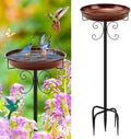 Daoeny Heavy Duty Bird Baths for Outdoors, 35In Outdoor Freestanding Birdbaths by Daoeny