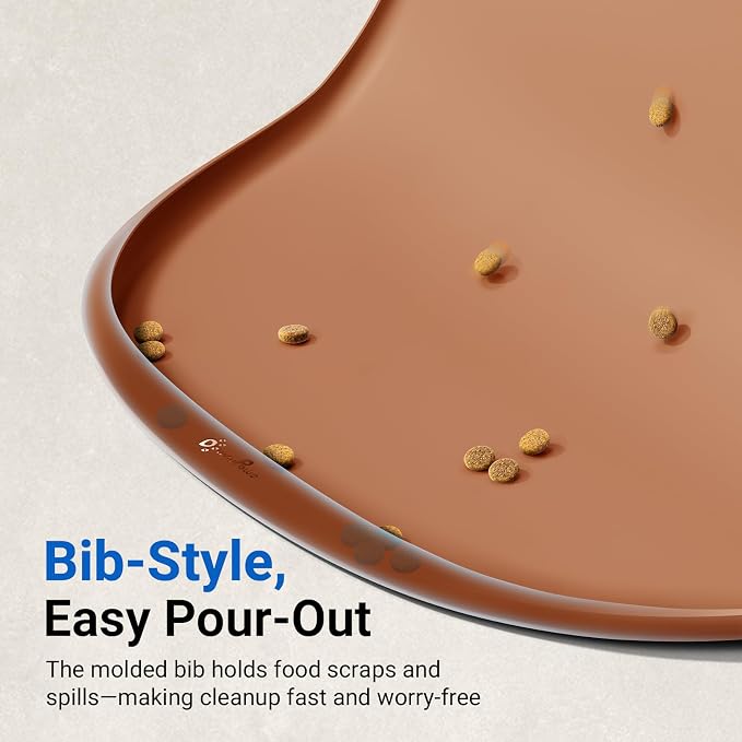DownyPaws Dog Food Mats for Floors Waterproof, BPA Free Silicone Dog Bowl Mat - Image 5