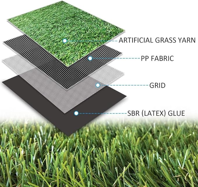 ALTRUISTIC Artificial Grass 1FTX76FT, Realistic Fake Grass Deluxe Turf - Image 3