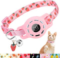 BINGPET AirTag Cat Collar with Bells, Upgraded Safety Elastic Cat Collar with by BINGPET