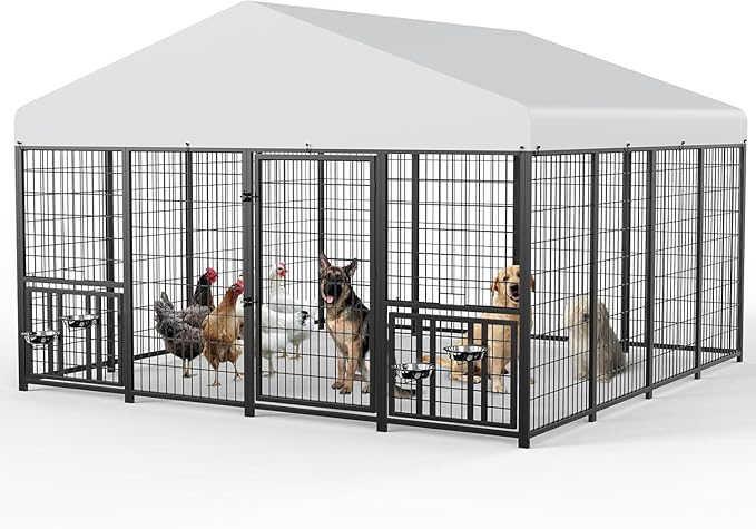 ROOMTEC Large Dog Kennel Outdoor Pet Pens Dogs Run - Image 6