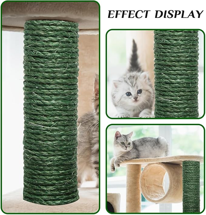 Green Sisal Rope 1/4 Inch by 65-Feet - Image 5