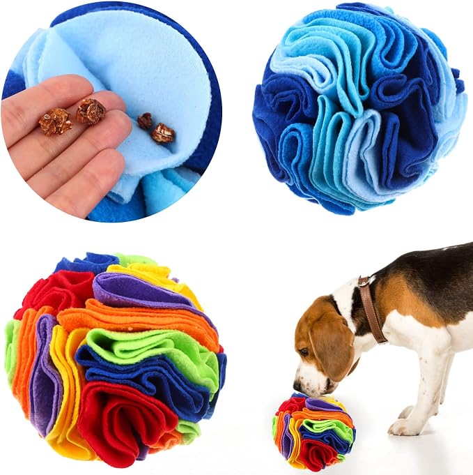 2 Packs Snuffle Ball for Dogs Stress Relief Interactive Dog Enrichment Toys Dog - Image 8