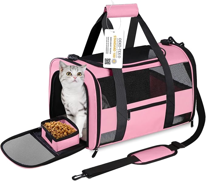 Cat Carrier Pet Carrier Airline Approved by CUSSIOU