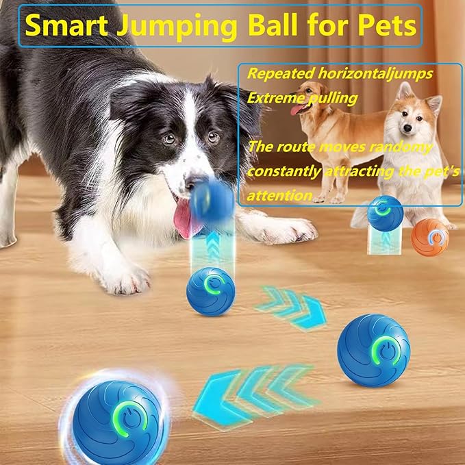 Smart Jumping Ball for Dogs & Cats Duraspin Dog Bouncing Ball Random Path - Image 3