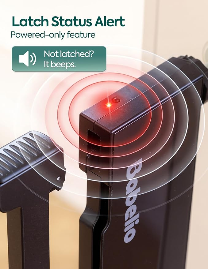 Babelio Smart Baby Gate with Auto-Unlock/Close, Pressure Mounted No Drill - Image 5