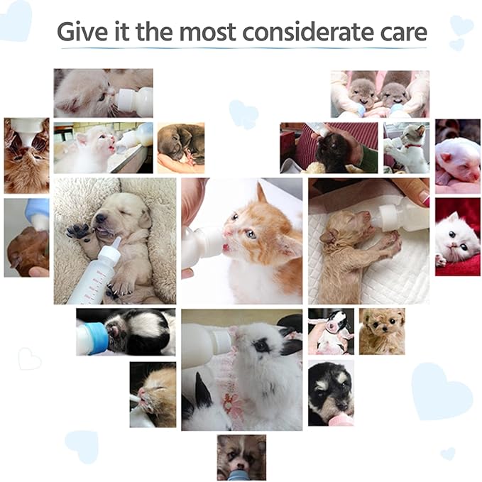 Puppy Kitten Bottle for Nursing, Newborn Baby Dog Cat Rabbit Feeding Bottles - Image 6