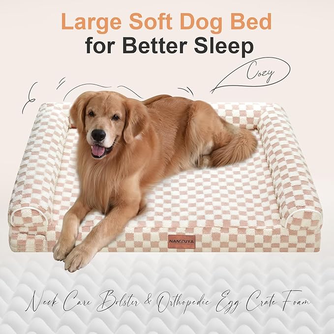 Large Dog Bed Orthopedic Washable: Beds Bolster XL Bed Big XLarge Dogs Egg - Image 2