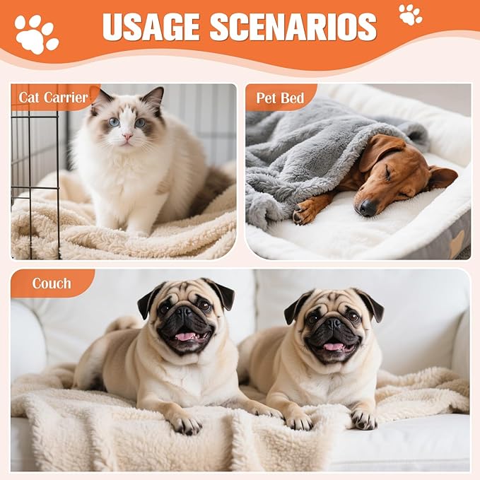Cat Blanket for Small Dogs Puppy Cat Kitten - Image 4
