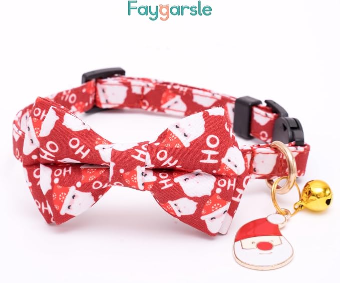 Faygarsle 2 Pack Christmas Cat Collars - Image 4