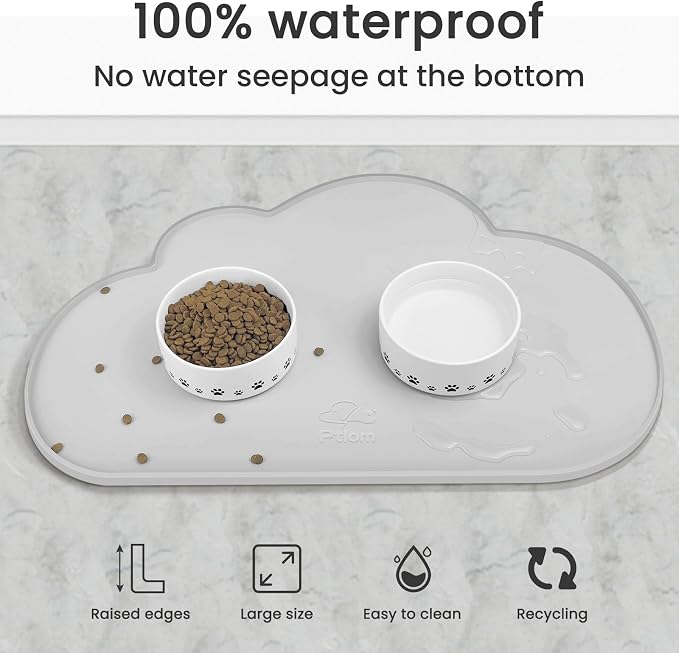 Ptlom Dog Food Mat Anti-Slip Dog Bowl Mats - Image 8