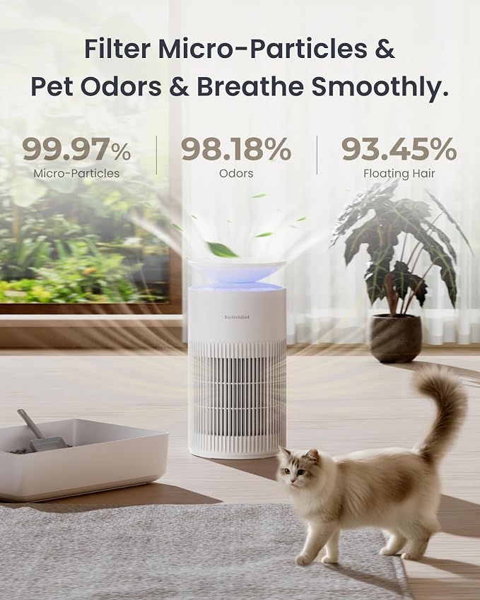 SwitchBot Air Purifier for Home up to 3620 ft², HEPA Air Purifier - Image 4