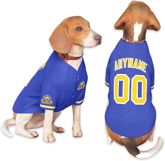 Custom Dog Baseball Jersey by KXK