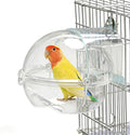 Bird Bath Box for Cage, Parrot Hanging Planet Bathtub No-Leakage Transparent by MUYG