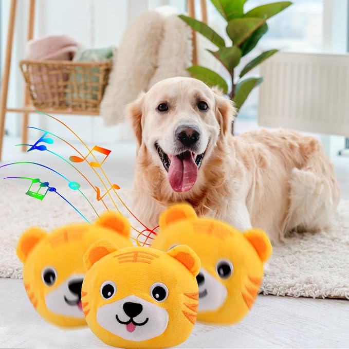 BABORUI Interactive Dog Toys Tiger, Jumping Squeaky Dog Toys - Image 7