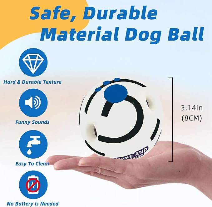 Glow in The Dark Dog Toys Ball, Interactive Dog Ball, Shaking - Image 4