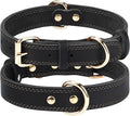 Joytale Leather Dog Collar for Small Dogs, Genuine Solid Sturdy Leather for by Joytale