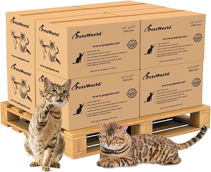PetsWorld Universal Fit Multi-Cat Pad Refills by PETSWORLDsupplyforpets