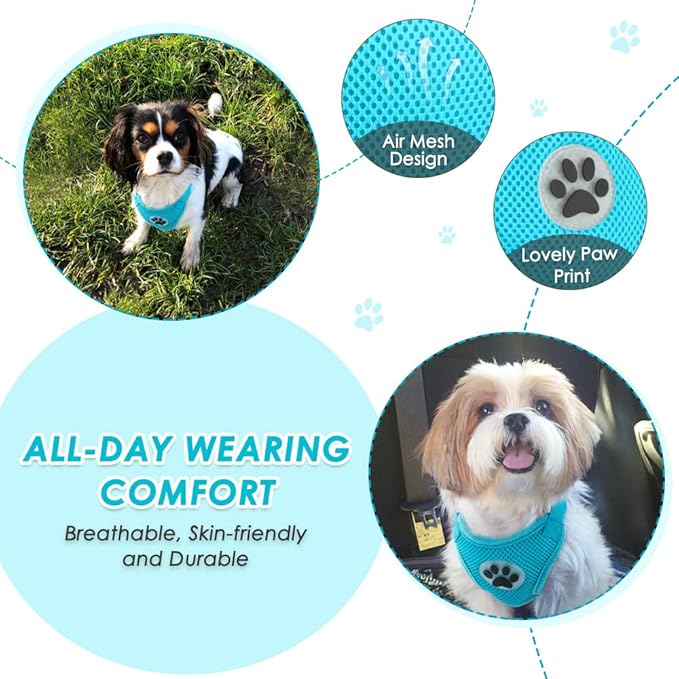 SlowTon Dog Seat Belt Harness for Car, Dog Car Harness Adjustable Mesh - Image 2