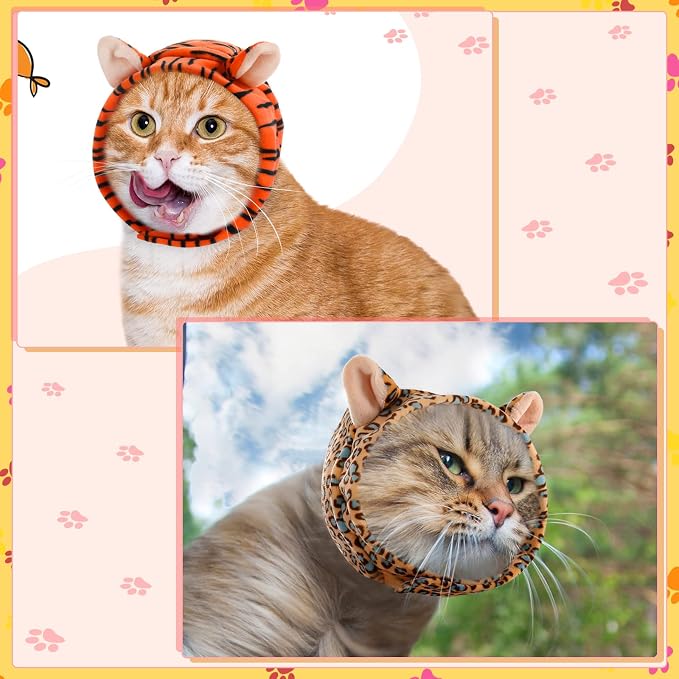 Weewooday 5 Pcs Cat Adorable Costume Bunny Hat - Image 7
