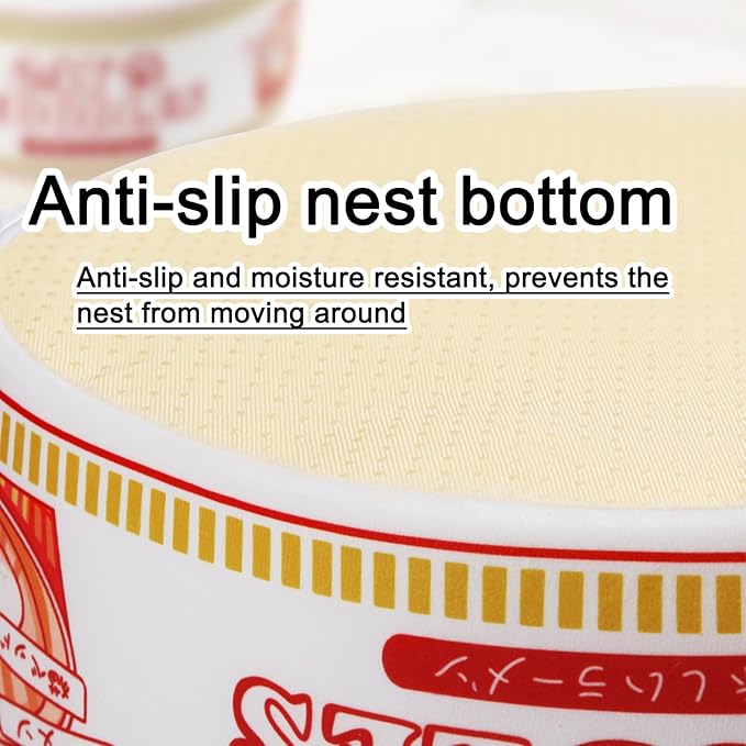 寵幸 Ramen Noodle Dog & Cat Bed, Keep Warm and Super Soft Creative Pet Nest - Image 5