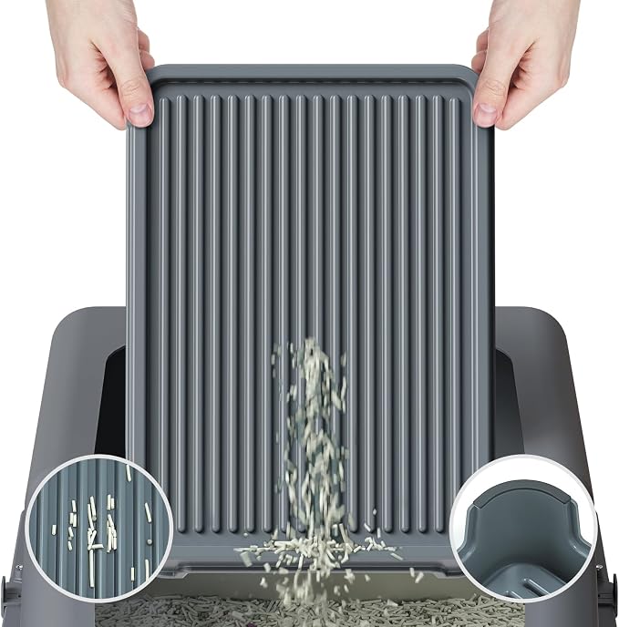 Cat Ramp for Litter Box Elevated Litter Ramp for Cat Litter Boxes, Washable - Image 2