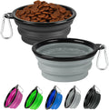 Dog Bowl Collapsible, 2 Pack Portable Foldable Travel Water Bowl Food Dishes by HOSCAPE