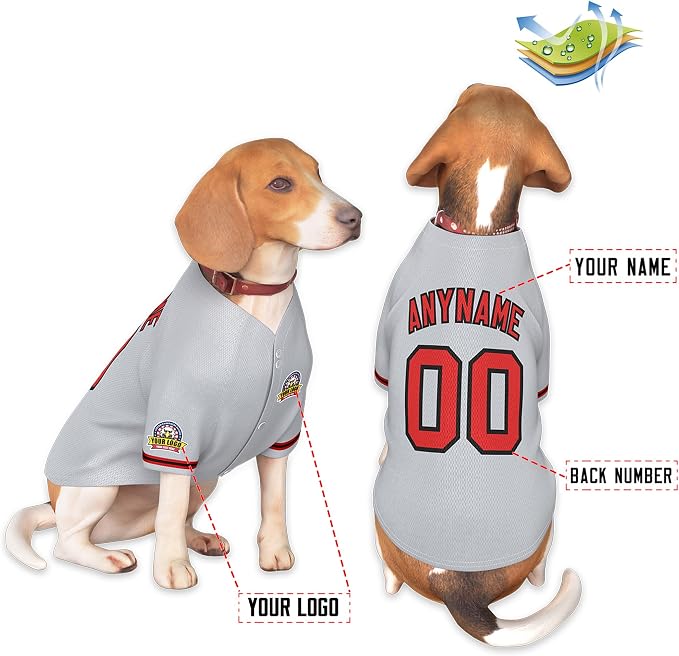 Custom Dog Baseball Jersey - Image 3