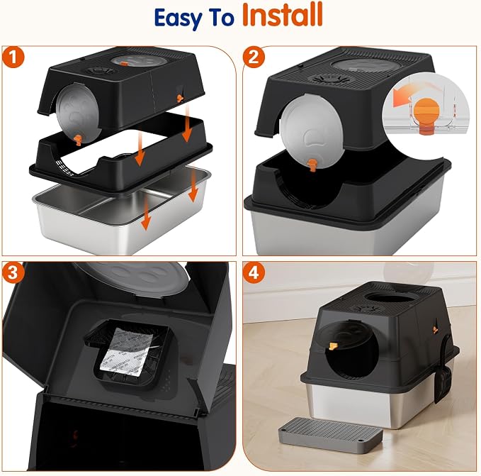 Stainless Steel Litter Box - Image 9